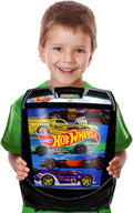 Hot Wheels 100-Car Storage Case – Large Capacity Organizer for 1:64 Die-Cast Vehicles with Handle and Latch, Durable Portable Carrying Case for