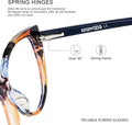 ANDWOOD Blue Light Blocking Glasses Women Bluelight Blocker Computer Cateye Clear Cat Eye Eyeglasses Frame AR003 Cateye Pattern | Anti-blue Light Lens