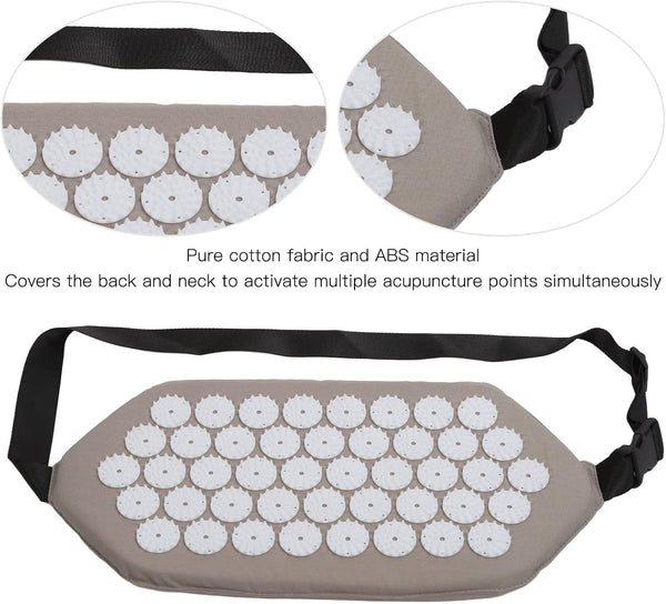 Acupressure Set, Acupressure Massage Belts Wrap Acupuncture Massage Belt Stress Reduce Pain Reduce Waist Acupuncture Mat for Home Outdoor Adults