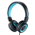 noot products K11 Kids Headphones Wired 3.5mm Jack Stereo Tangle-Free Black