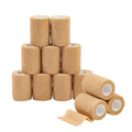 Juvale Self-Adherent Cohesive Wrap - Breathable Support Athletic Tape - Snug Fit for Tattoo Equipment - Swelling & Strain Aid Sports Tape - 3 in x