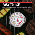 CDN Grill Surface Thermometer | Proaccurate®, Temperature Zones, High Heat, Color-Coded Scale - Laboratory Glass Lens - Perfect for Grill, BBQ,