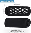 11" Large Silicone Moisturizing Socks for Men - 2 Pairs Soft Foot Care Socks - Feet Moisturizing Socks for Dry Cracked Feet (Size L) 2 pairs black L