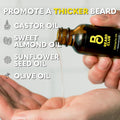 The Beard Club - Beard Growth Oil with Natural Castor & Avocado to Grow Thicker, Fuller Facial Hair, Fill in Patches and Stimulate Healthier