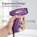 PAG Standard Tagging Gun Price Tag Attacher Gun for Clothing with 5 Needles and 2000 2inch Barbs Fasteners, Purple
