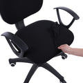 Smiry Office Computer Chair Seat Covers for Desk, Anti-dust Protector Chair Seat Cover Black