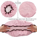 4 Pcs Shower Cap for Women Double Waterproof Layers Reusable Elastic 4 Count (Pack of 1)