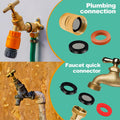 XBVV 37 Size 1075 Pcs Faucet Washers & O-Rings Kit & Plumbing Gasket 3-in-1 Home Universal Rubber Washers Assortment Kit for Faucet Hose Spigot