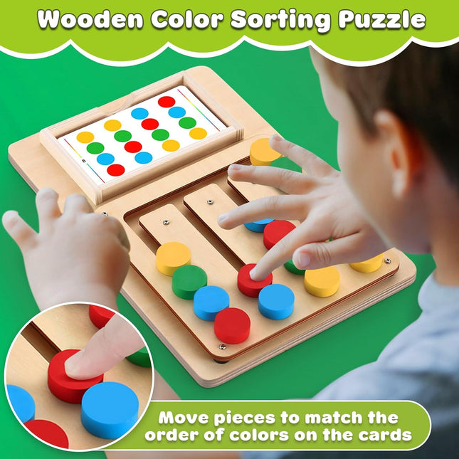 V-Opitos Color Matching Puzzle Toys, Montessori Brain Teasers Game for Kids Age 