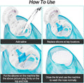 Silicone Saltwater Pods Refills Accessories Compatible with Navage Nasal Care - Save Saltwater Pods for Easy Operation (10 Pack-Blue)