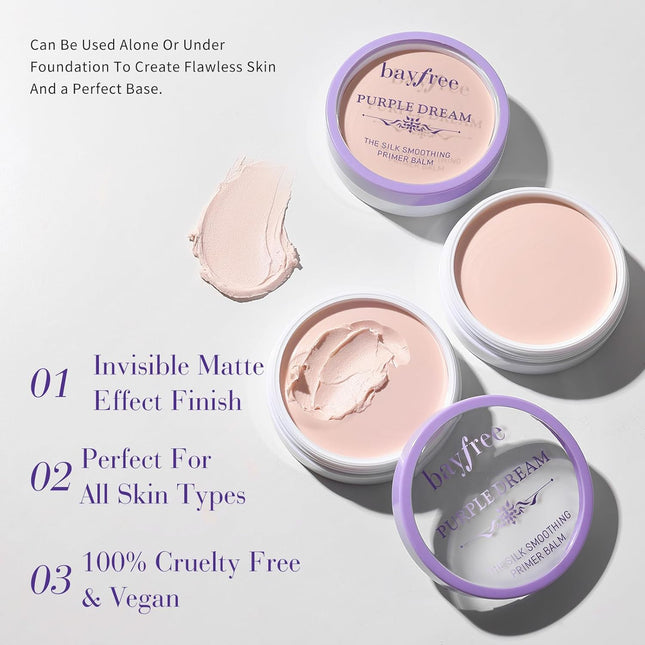 Silk Smoothing Primer Balm, Poreless Primer for Smooth & Flawless Skin, Long Las