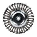 Mercer Industries 184020 - 8" x 5/8" x 1/2", 5/8" Knot Wire Wheel, .014 Carbon Steel 8" x 5/8" x (1/2", 5/8") Knot Wire Wheel