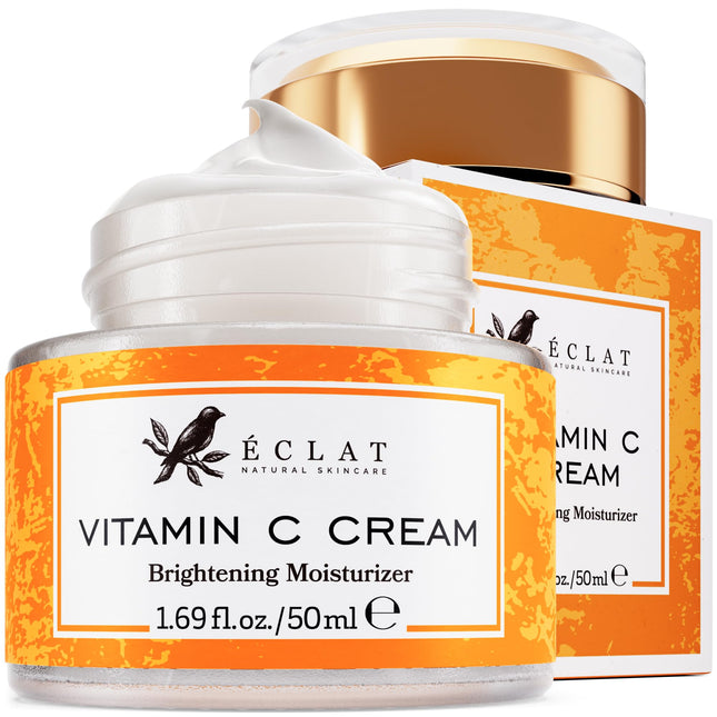 Vitamin C Moisturizer for Face with Hyaluronic Acid & Squalane - Face Brightenin