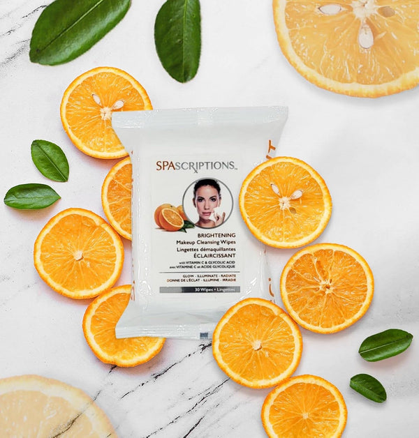 SpascriptionsÃ¢ÂÂ¢ Anti-Aging, Brightening, Moisturizing & Pore Refining Towelettes Removes Waterproof Makeup, Revives with Collagen, Vitamin C,
