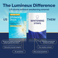 Lumineux Teeth Whitening Strips, Peroxide Free, 21 Treatments (3 Months) | Peroxide free, enamel safe, dentist formulated, clinically tested &