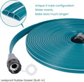 LINEX Sprinkler Soaker Hose 50 Ft for Garden Lawn Watering Hose with Hose Stakes