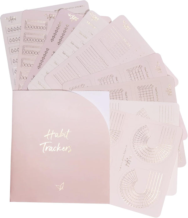 Habit Tracker Stickers - Foil Planner Stickers - Tracking - Mood Trackers - Hydration Trackers - Goal Trackers - Daily Trackers - to Do Lists -