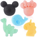 Konjac Baby Bath Sponge for Bathing, Classic Shapes Natural Bath Sponges for Infants, Toddler, Newborns, Natural and Safe Plant-Based Konjac Baby