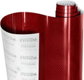Vvivid Epoxy Gloss Carbon Fiber Red Demon Vinyl Wrap Film Roll (1Ft X 5Ft) Interior Use Only