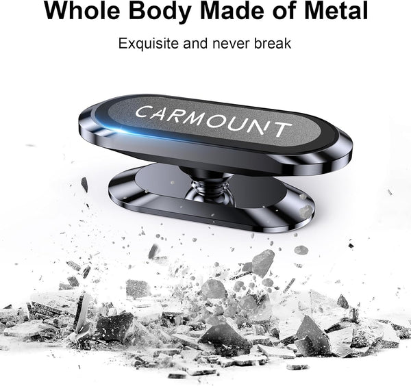 【2-Pack】 Magnetic Phone Holder for Car【Strong Magnets】 Carmount 2.0 Magnetic Phone Mount for Car【360°Rotation】 Car Mount for Cell Phone Holders
