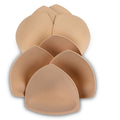 SERMICLE Bra Pad Inserts 4 Pairs, Bra Pads Sewn Padded for Sports Bra A/B or C/D,D/E Cup Beige or Black, White Optional