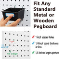 Pegboard Hooks with Bins, Peg Locks, for Organizing Various Tools, 117 PCS, 60 of Which are Locks 117PCS