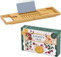 Luxury Bathtub Caddy TrayÃ¯Â¼ÂBamboo Bathtub Tray Caddy - Wood Bath Tray ExpandableÃ¯Â¼ÂCan Be Placed Book and Integrated Tablet Smartphone and Wine