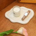 CCINPPY Ceramic Jewelry Tray Trinket Dish, Decorative Cloud Vanity Key Tray for Women, Ring Holder Dish, Cute Jewelry Plate Bowl Room Decor