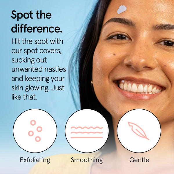 grace & stella Award Winning Pore Strip - Pimple Patches for Face - Hydrocolloid Acne Patches - Absorbs Zits, Reduces Redness - Cute Patches