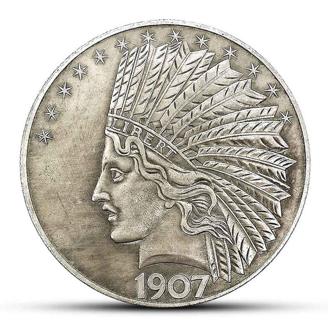 Yukaba Marshling Antique Liberty Indian Head Ten-Dollars Coin - Great American C