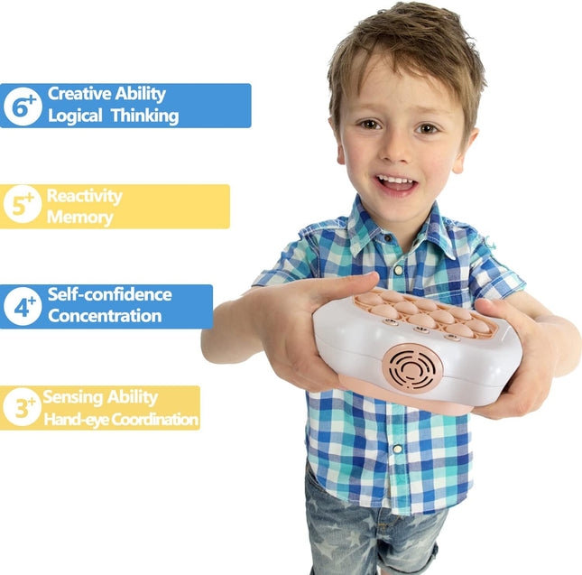 Pop The Target! Handheld Speed Push Game Machine: A Fun Multiplayer Game for Family. Sensory Fidget Toy Christmas Toys G