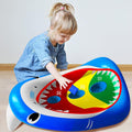 Kids Fun Pool Toys,Inflatable Shark Cornhole Board Floating Water Game Outdoor Swim Play for Adults Family,Cool Summer Party Gift for 6 7 8 9 10