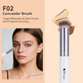 DUcare Foundation Contour Blush Conceal Brush Set, 3PCS Angled Synthetic Kabuki Brush for Blending Setting Buffing with Liquid, Cream and Powder