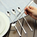 AOOSY Long Handle Spoon, Coffee Stirrers, 9-inch Ice Tea Spoon,Set of 6 | Premium 18/10 Stainless Steel Iced Teaspoon for Mothers Milks Tea Mixing