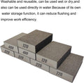8 PCS Sanding Sponge Assortment, 2 PCS Each of 120 220 320 400 Grit -Coarse Medium Fine Hand Sanding Block Sandpaper Sponge for Metal Wood-Working