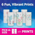 Sparkle Pick-A-Size Paper Towels, Spirited Print Design, 6 Double Rolls (660 Sheets Total) - Strong 2-Ply Towels for Kitchen Cleanup and Everyday