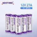 NASTIMA 12V 27A A27 Alkaline Battery, V27A LR27A MN27 L828 12V Battery (5-Pack)