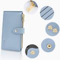 Travelambo Leather Wallets for Women Slim RFID Blocking Bifold Credit Card Holder Wallet