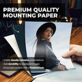 Dunwell Photo Album 8x10 (Black) with Black Mounting Paper, 8 x 10 Photo & Art Portfolio Presentation Book, 24 Clear Sleeves, Each Shows 48 Pages,