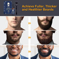 Jurgen K Beard Growth Kit, Upgraded Beard Growth Oil (2Oz) w/Biotin & Castor Oil, Beard Massager for Patchy/Spot Beard, Beard Kit for Men's Daily