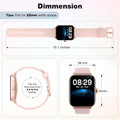 Fitpolo Smart Watch for Women,1.8Ã¢ÂÂ Touchscreen, Bluetooth Call, Alexa Built-In,24/7 Heart Rate Spo2 Monitor,Step Counting,Sleep Tracking, IP68