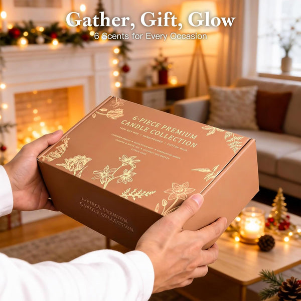 Scented Candles Gift Set, 4 Pack Aromatherapy Candles, Stress Relief Gifts for Women, up to 120H Burning, Candles for Home Scented, Ideal for