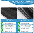 Outdoor Storage Shed Mat，Waterproof and Dustproof Outdoor Carport Mat—Backing Prevents Liquid Penetration，Soft Material, Patio Furniture