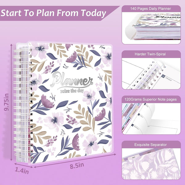 Planner 2025-2026, 18 Months Large Academic Daily Weekly Monthly Planner Organizer, July. 2025 - Dec. 2026, 8.5x9.8" Agenda with Page Tabs,