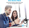 HEIBAS Bluetooth Headset, Wireless Bluetooth Earpiece with 500mAh Charging Case 72 Hours Talking Time Built-in Microphone for iOS Android Cell