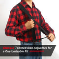 Ultrashang CLASSIC Mens Heavy-Duty Suspender: 2-Inch Wide, Sturdy Clips, X-Back, Adjustable Elastic Work Suspenders Black