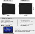 Laptop Sleeve 15.6 inch, Durable Computer Carrying Bag Protective Case Briefcase Handbag with Front Pocket, Slim Laptop Cover for 15-16 Inch HP,
