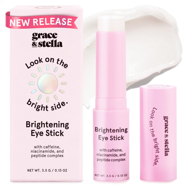 Grace & Stella under Eye Brightener Balm Stick - Caffeine Eye Cream for Dark Cir
