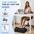 TranquilRelax Foot Rest for Under Desk at Work, Gaming Accessories Foot Stool with 3 Adjustable Heights & Washable Cover, Comfortable Office Desk