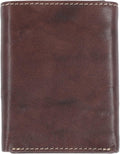 Steve Madden Men's Rfid Trifold Wallet With Id Window One Size Brown (Antique)